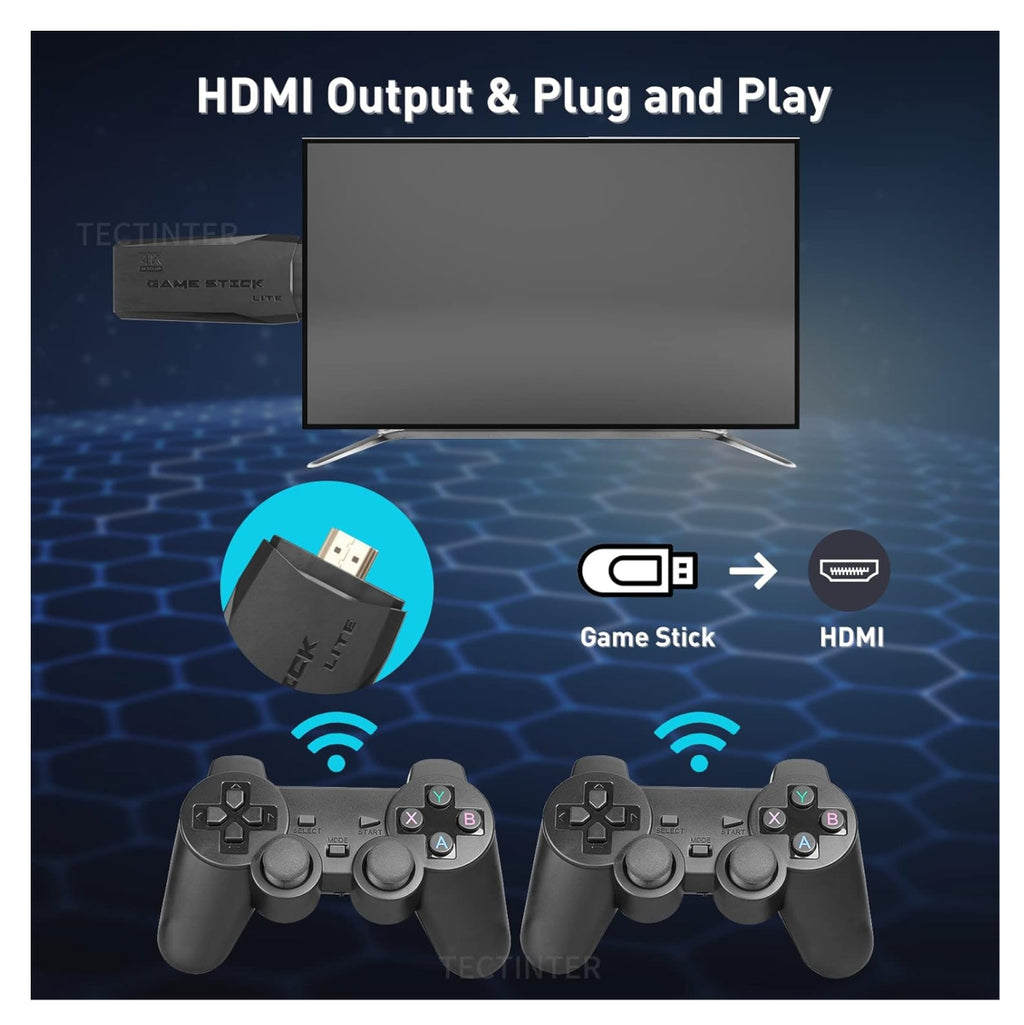 Consola Retro 4K con 2 Controles – 64GB